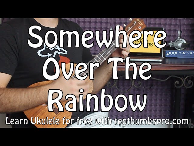 Somewhere Over The Rainbow - Easy Beginner Ukulele Tutorial - Iz