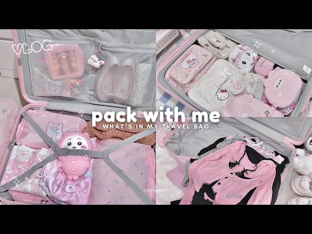 Pack With Me ✧ cute essentials, OOTDs 🎀 + aesthetic travel vlog 5D4N ✈️