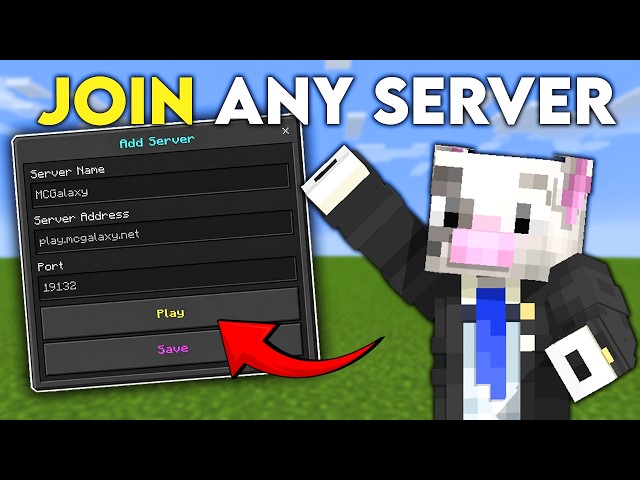How to PLAY Any Minecraft Server on Bedrock Edition!