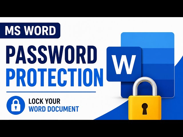 How to Password Protect a Microsoft Word Document | Beginner Tutorial