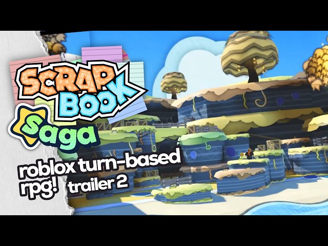 Scrapbook Saga TRAILER 2 | Paper Mario Inspired RPG on Roblox