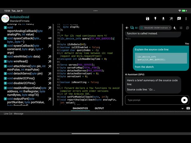 ArduinoDroid 9.0: Meet Your New AI Coding Assistant for Arduino on Android