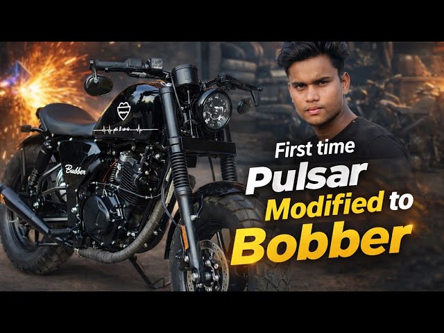 First Time Pulsar 150cc to Bobber 😎😎 | Best Pulser Modification | #amazingcustom