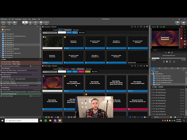 ProPresenter 7 - Training Video (1 of 3) -  RUNNING A SUNDAY SERVICE