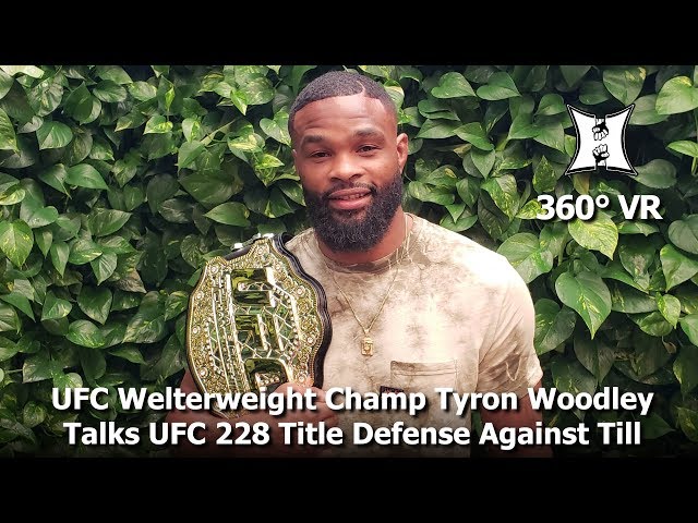 (360° VR / 4K) Champ Woodley Will Only Fight Till At UFC 228, Not Alternate Usman