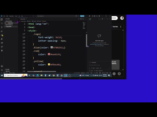 Google ka logo kaise banate hai using html and css.