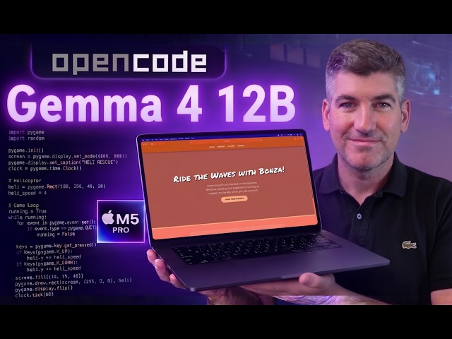 Testing Gemma 4 12B with OpenCode on the M5 Pro