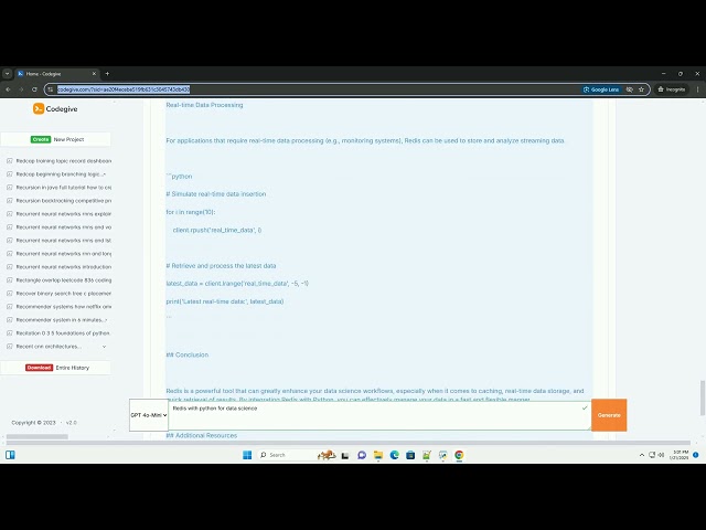 redis with python for data science