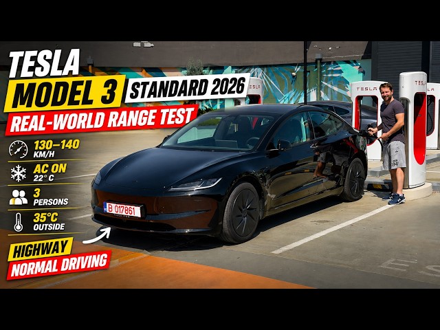 Tesla Model 3 Standard 2026 Range Test - How Far Can It Really Go?