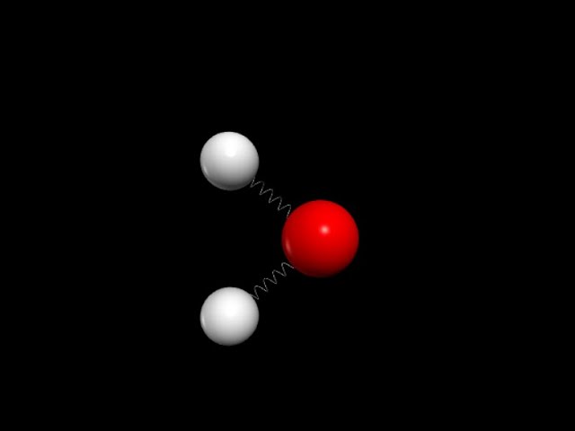 How to Simulate Water Molecule using Vpython?