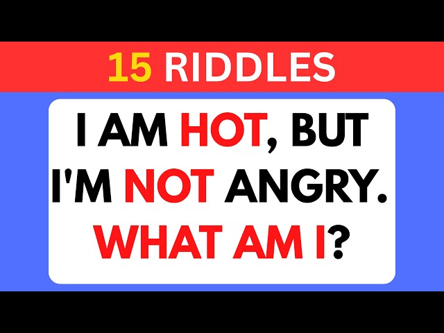 Only 1% Can Solve All 15 Riddles! 🤯 | Impossible Riddle Challenge