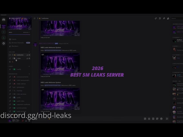 THE BEST FIVEM LEAK DISCORD SERVER!! LINK IN DESCRIPTION!! PART 7!!!!! ( PAID LEAKS, FREE LEAK )