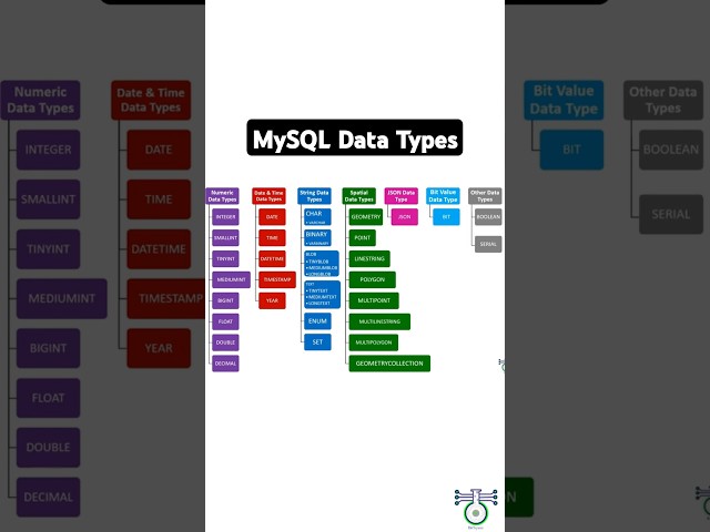 Exploring MySql Data Types : A #Classification Guide #Database #shorts #youtubeshorts