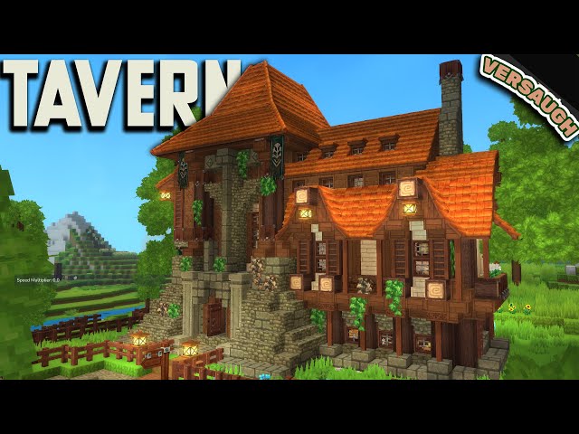 How to Build The ULTIMATE Medieval Tavern In HYTALE: Tutorial