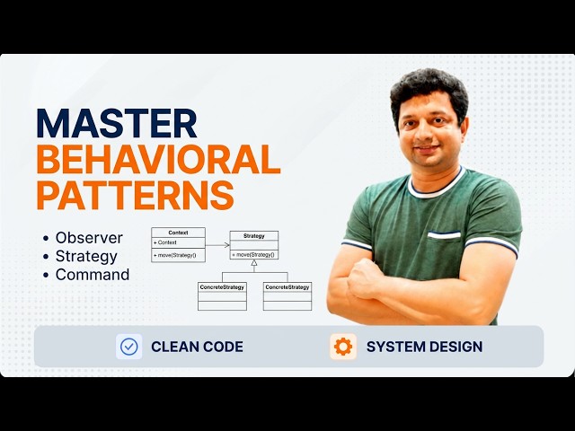 Behavioral Design Patterns for Clean Code | Observer, Strategy, Command & More