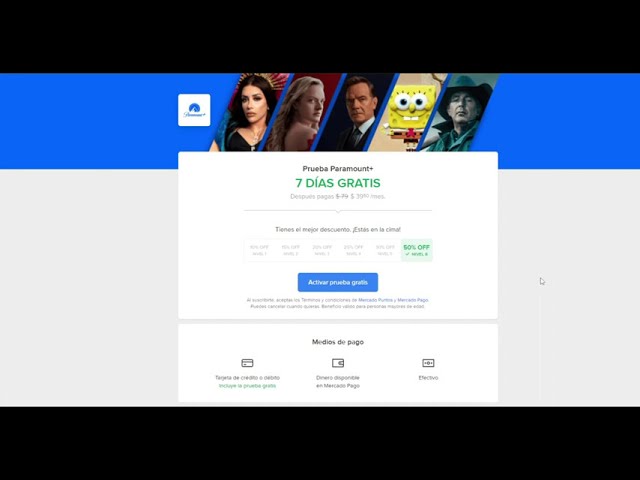 How to subscribe to Paramount Plus with MercadoLibre at HALF PRICE