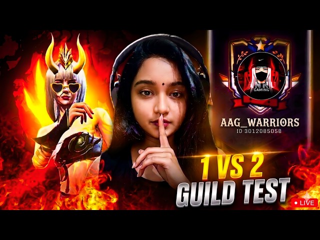 🤯FREE FIRE LIVE GUILD TEST CUSTOM ROOM | FF LIVE GUILD TEST | #liveguildtest #guildtest #annulive