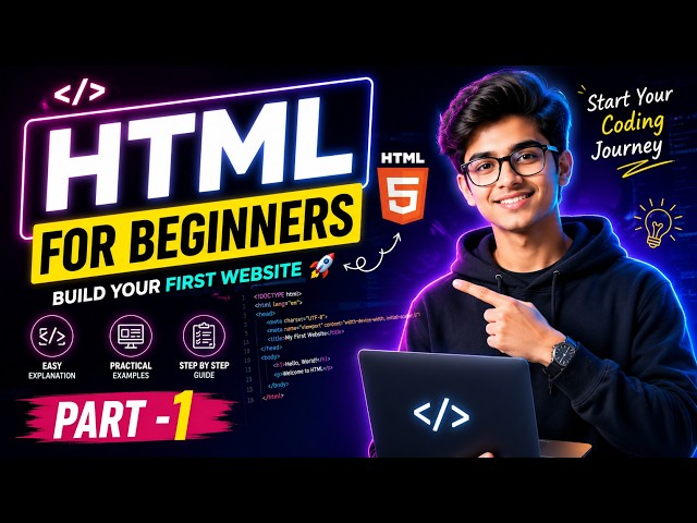 HTML Full Course for Beginners | Part 1 | Learn HTML from Scratch in 2026 🚀