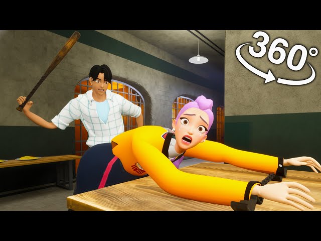 360° VR Prison Break! Rumi & Mira Trapped… Will They Escape? | VR 8K