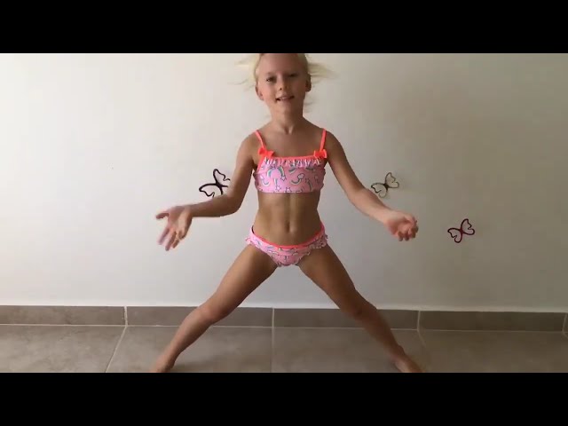 Girl Gymnast Viktoriya -Our Stretching and Flexibility Lesson at Home, in Odessa