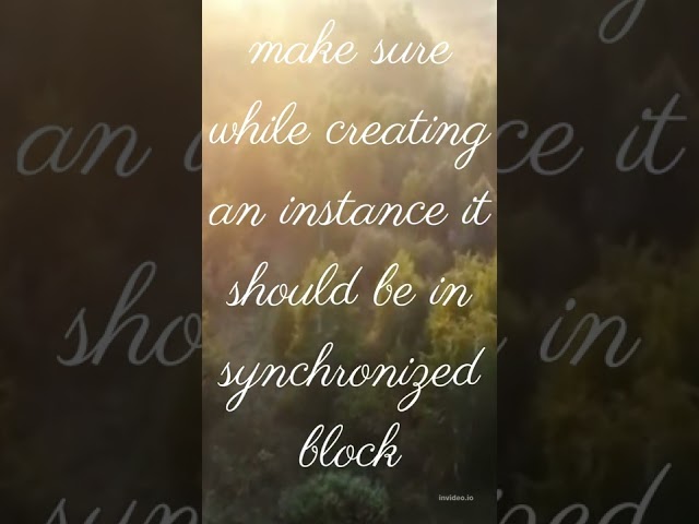 singleton design pattern