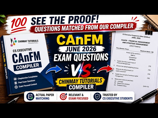 🔥 CAnFM June 2026 Exam Questions vs Chinmay Tutorials Compiler | See the Proof! 💯 #studymotivation