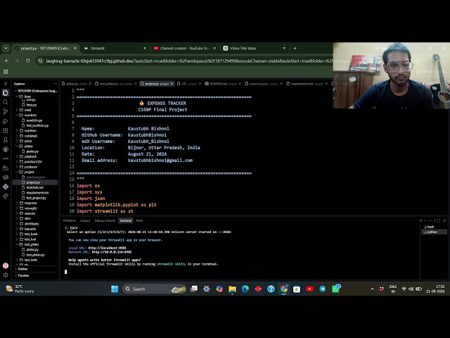 I Built an Expense Tracker in Python | CS50P Final Project