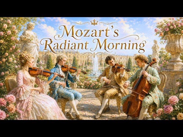 Mozart's Radiant Morning ☀️ | Gentle String Quartet in the Soft Pastel Light