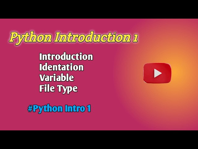 Python Tutorial for Beginners | Python Introduction1 Video #python #programming #dataengineering