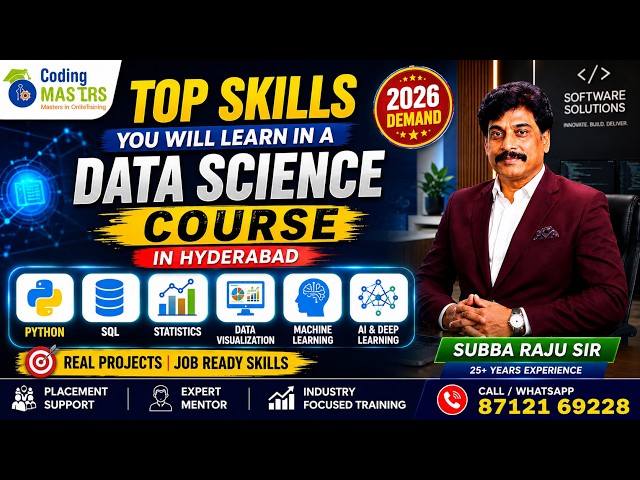 Top Data Science Skills You Will Learn in Hyderabad | Explained by Subbaraju Sir