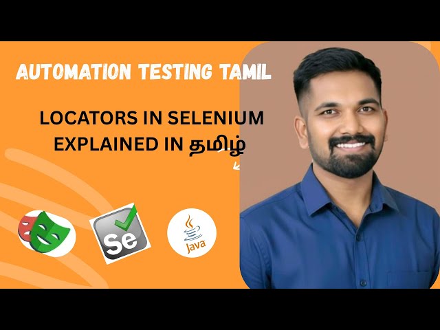 Selenium Locators Explained in Tamil  ID, Name, XPath, CSS Selector Tutorial.