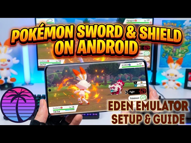 How to Play Pokémon Sword & Shield on Android! 📱 Eden Emulator Gameplay + Best Settings