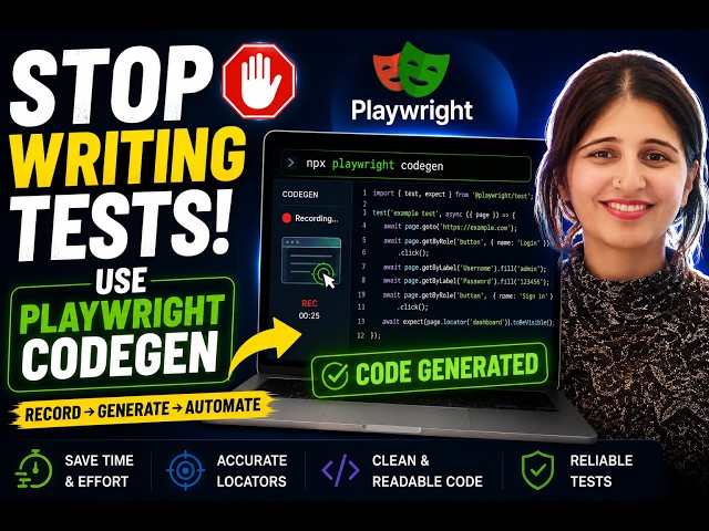 Playwright Codegen Tutorial for Beginners | Record & Generate Automation Tests in Minutes