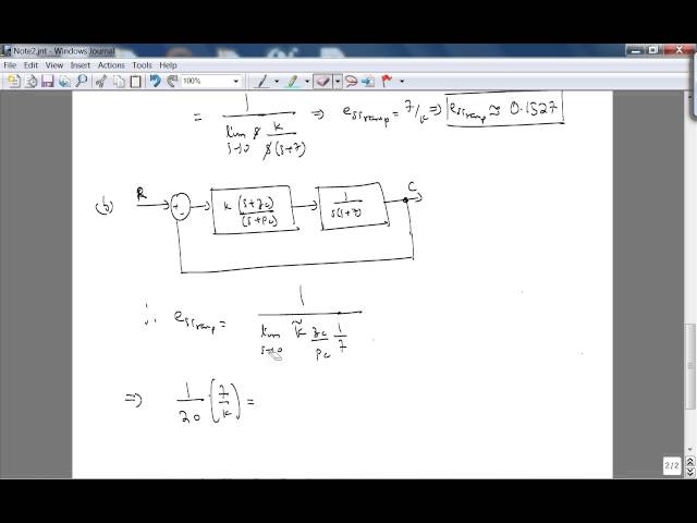 ee3720 Winter 2013-2014 week 8 Lecture 2 - Lag compensator