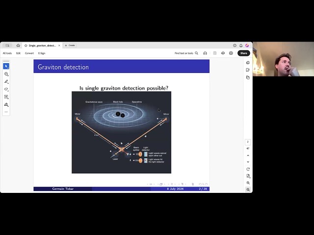 Germain Tobar—Detecting single gravitons with gravitational wave detectors