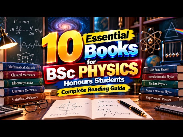 10 Essential Books for BSc Physics Honours Students | Complete Reading Guide #Physics