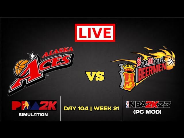 LIVE NOW! ALASKA vs SAN MIGUEL | PBA2K FANTASY LEAGUE | DAY 104 WEEK 21 | PBA2K SIMULATION GAME