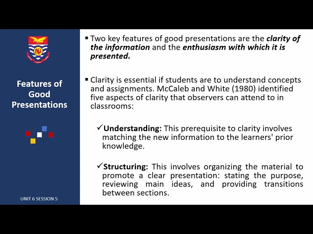 Pedagogical Content Knowledge in Biology Unit 6 Session 5