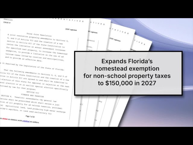 Florida voters to decide sweeping property-tax overhaul in November