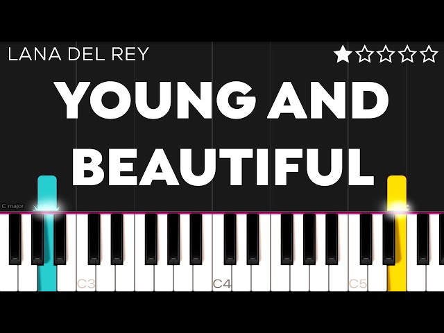Lana Del Rey - Young and Beautiful | EASY Piano Tutorial