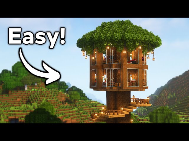 Minecraft: How to Build a Survival Treehouse | Tutorial🏠