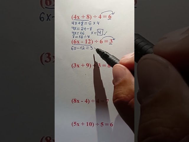 How to Solve Equations with Parentheses and Division | Easy Math #maths #mathtricks #mathematics 