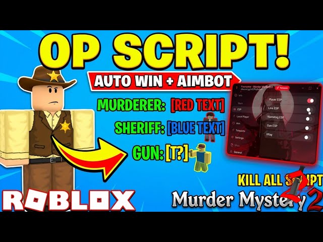 [MM2] Murder Mystery 2 OP Script - Free Hack GUI + Auto Win & ESP!
