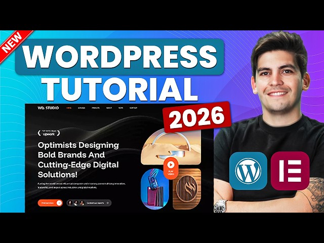 WordPress Tutorial for Beginners (2026) – Updated & Simple
