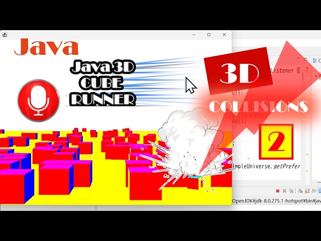 [Java 3D] Cube Runner Part 2: Detecting Collisions of a Moving Cube (with Source Code)
