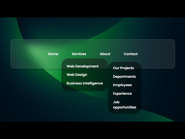 Create Multi-Level Dropdown Navbar with HTML & CSS | Step by Step Tutorial