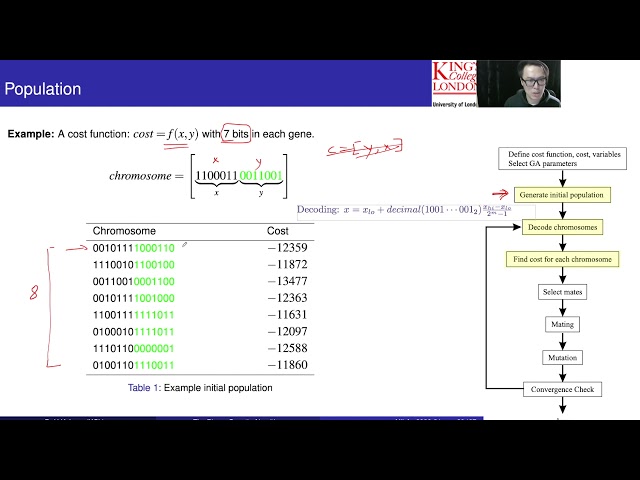 Binary Genetic Algorithm - Part 3: Decision Variables, Costs, Population, Natural Selection Process