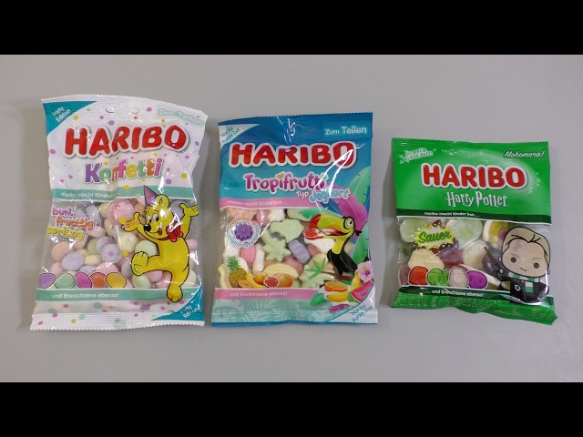 HARIBO: sour Harry Potter, Konfetti & Yoghurt Tropifruitti