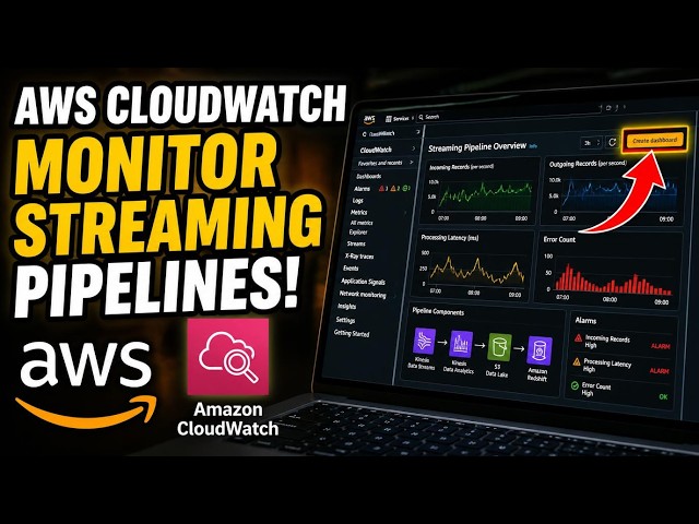 How to configure AWS CloudWatch for monitoring streaming pipelines - Detailed Guide