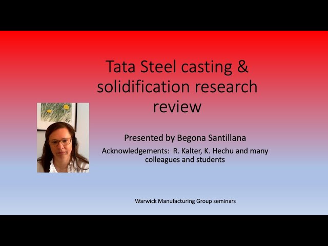 Casting and solidification research at TATA Steel Europe